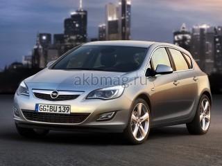 Opel Astra J 2009, 2010, 2011, 2012 годов выпуска 1.4 (85 л.с.)