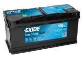 EXIDE Start-Stop AGM 105R EK1050 950A 392х175х190