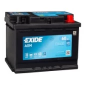 Аккумулятор EXIDE Start-Stop AGM 60R EK600 60Ач 680А обр. пол.