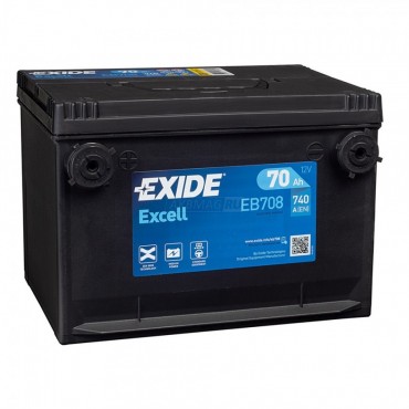 EXIDE Excell 70L EB708 740A 260х180х186