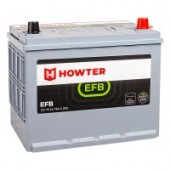 Аккумулятор HOWTER EFB ASIA 75R 75Ач 760А обр. пол.